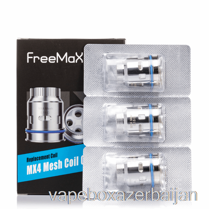 Vape Azerbaijan FreeMaX MX Replacement Coils 0.15ohm MX4 Mesh Coils